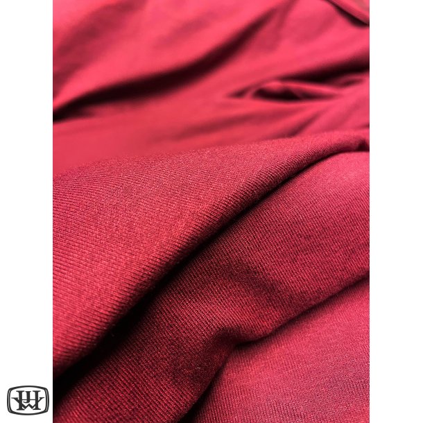 Bordeaux rød Bomuld/Ea Single Jersey 140cm x 180cm Hele stykket 80.- kr 
